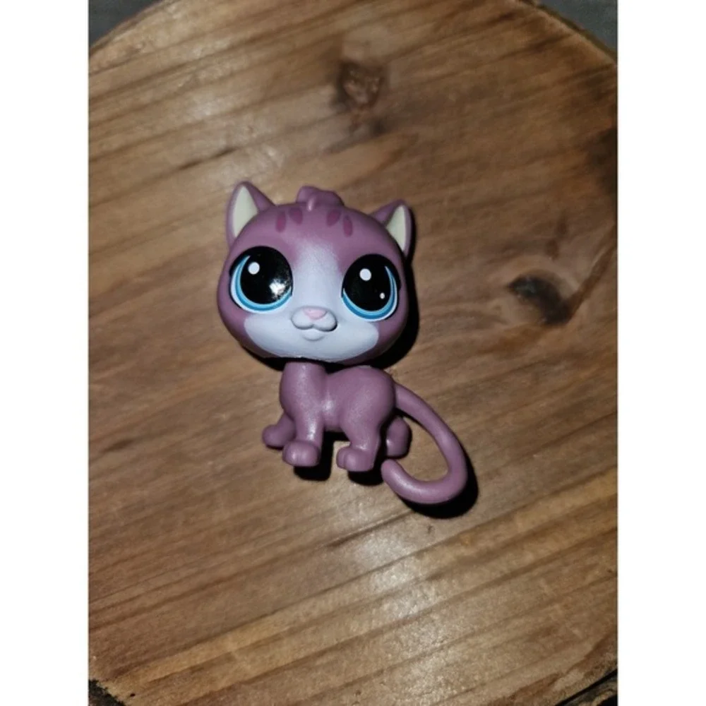 LPS Littlest Pet Shop Cat #4-173‎ Thirsty Pets Cooler Crew Purple